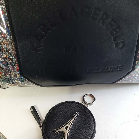 KARL LAGERFELD "Journey" Tweed Neverfull Tote, ID/Change-Purse & Dust-Bag - Picture 13 of 16